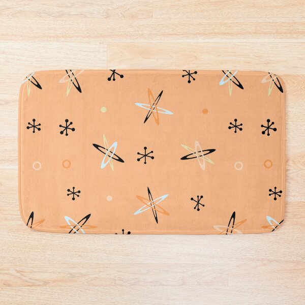 Item preview, Atomic Age Starbursts Orange designed and sold by thepixelgarden.