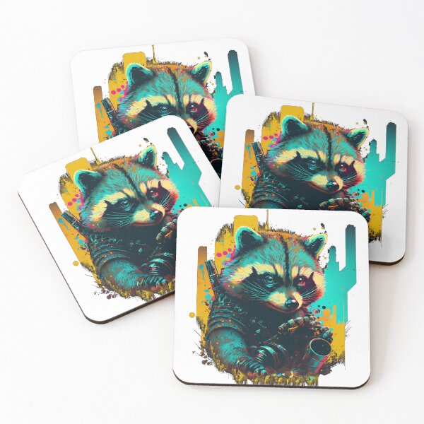 Item preview, Post Apocalyptic racoon designed and sold by Rebelka.