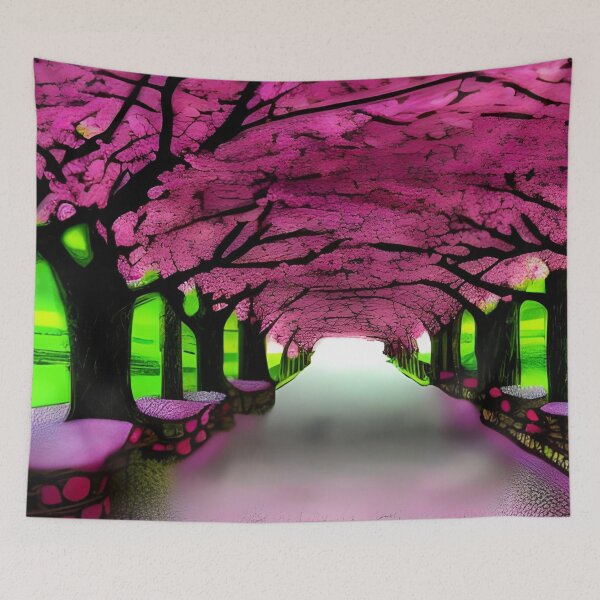 Item preview, Cherry Blossom Wallpaper designed and sold by gramizzia.