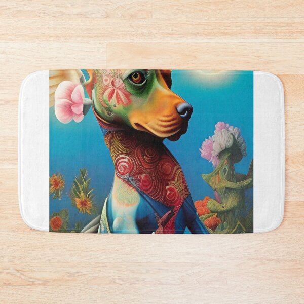 Item preview, Colorful, abstract dog wall art as prints, on canvas, or large posters. Wall art decor for your home. Choice of print sizes. designed and sold by JoelsCorner.