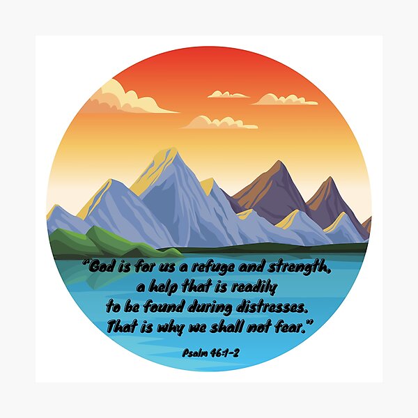 Item preview, Look to God for Strength - Don't Be Afraid designed and sold by AnIslandOfCalm.