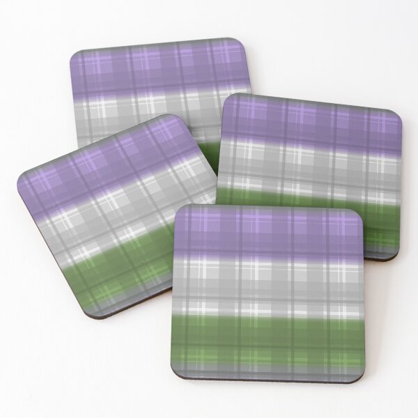 Item preview, Genderqueer Pride Plaid designed and sold by RayRayViolet.