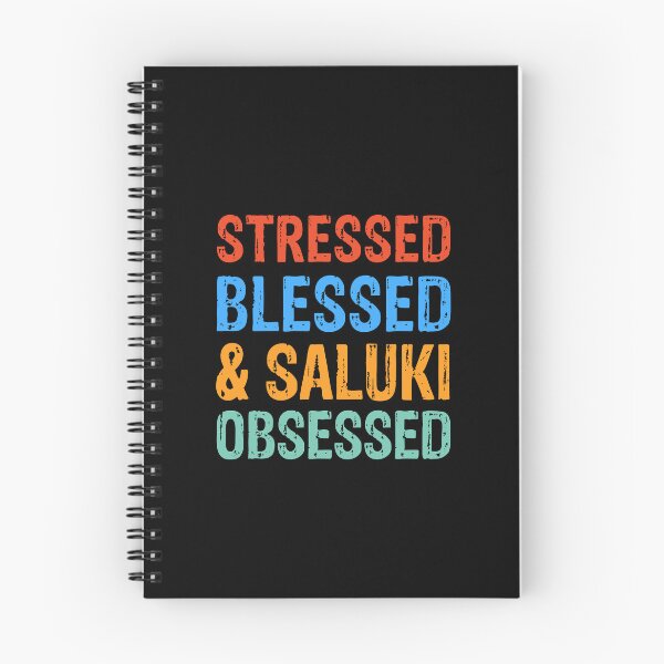 Item preview, Stressed Blessed and Saluki Obsessed Dog Gift  designed and sold by Guarddogdrive.