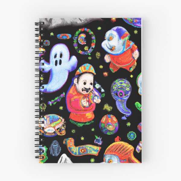 Item preview, pattern of cute ghost guys designed and sold by Bakesales.