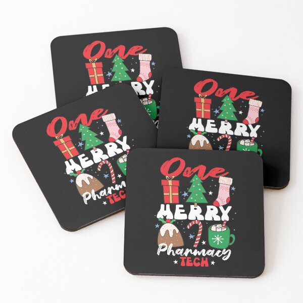 Item preview, One Merry Pharmacy Tech Funny Christmas Pharmacy Technician Pun designed and sold by SharpThreadZ.