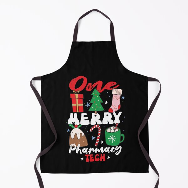 Item preview, One Merry Pharmacy Tech Funny Christmas Pharmacy Technician Pun designed and sold by SharpThreadZ.