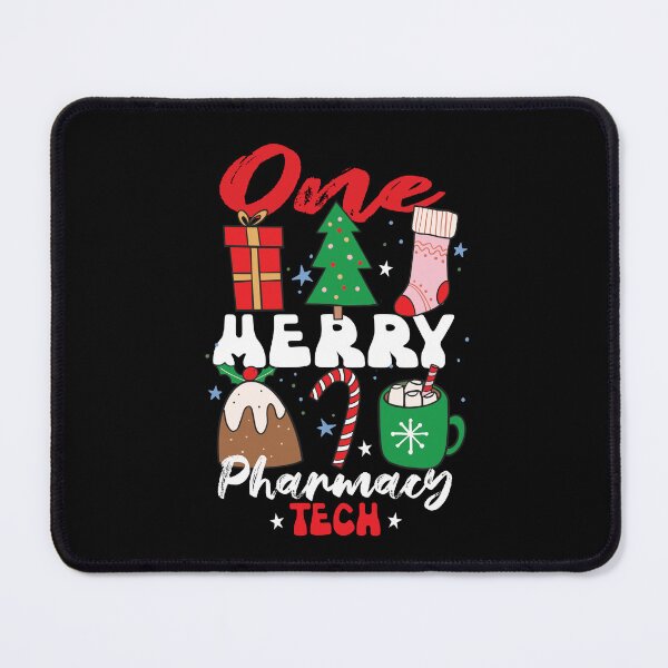 Item preview, One Merry Pharmacy Tech Funny Christmas Pharmacy Technician Pun designed and sold by SharpThreadZ.