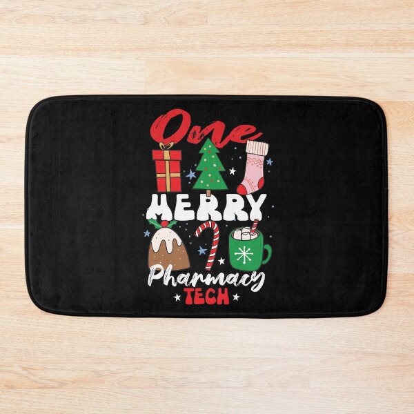 Item preview, One Merry Pharmacy Tech Funny Christmas Pharmacy Technician Pun designed and sold by SharpThreadZ.