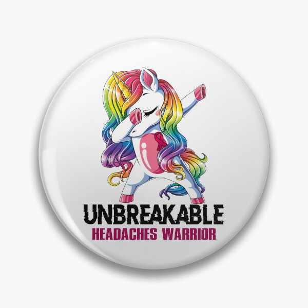 Item preview, Headaches Awareness - Unicorn Headaches Warrior Ribbon UNBREAKABLE designed and sold by Fernandezf.