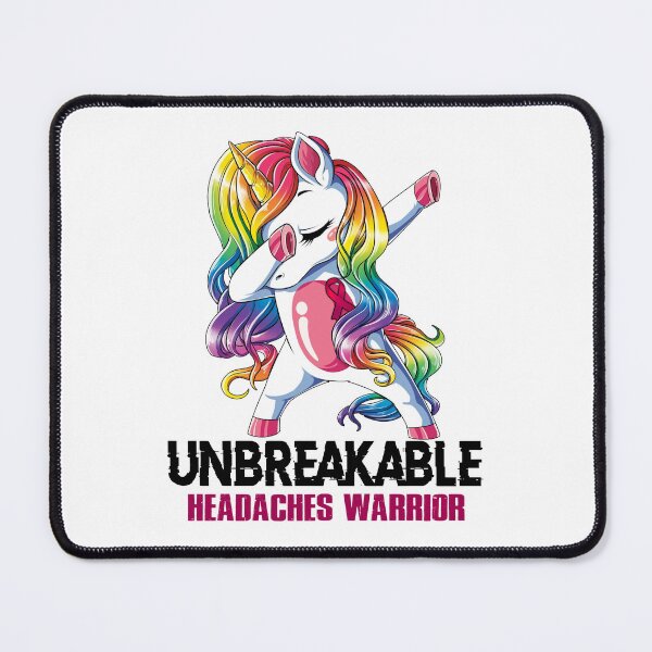 Item preview, Headaches Awareness - Unicorn Headaches Warrior Ribbon UNBREAKABLE designed and sold by Fernandezf.