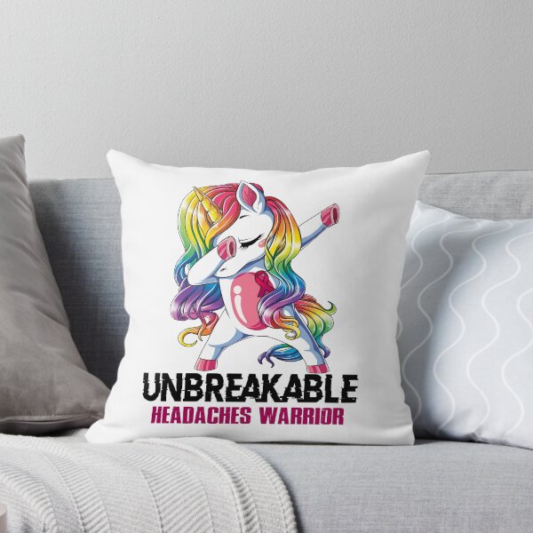Item preview, Headaches Awareness - Unicorn Headaches Warrior Ribbon UNBREAKABLE designed and sold by Fernandezf.