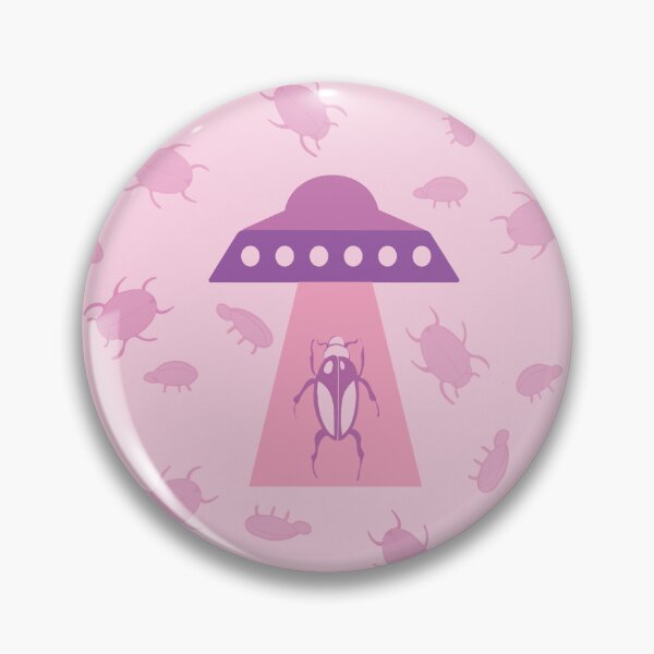 Item preview, Beam Me Up Buggy - UFO Beetle Abduction (Pink) designed and sold by roseannepaints.