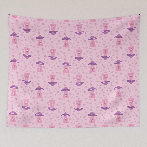 Item preview, Beam Me Up Buggy - UFO Beetle Abduction (Pink) designed and sold by roseannepaints.