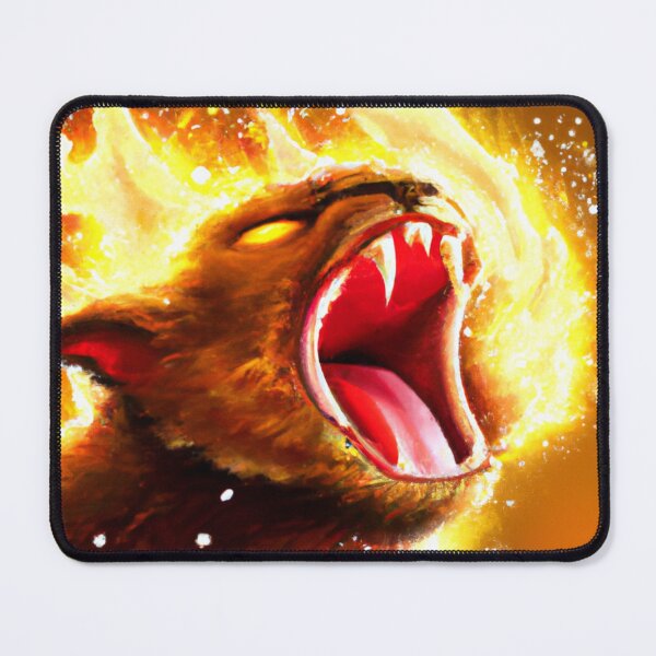 Item preview, A fiery cat designed and sold by AiArtist01.
