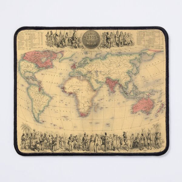 Item preview, British Empire Map -Throughout the World Exhibited in One View. 1850s, Victorian designed and sold by LordRivers.