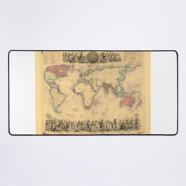 Item preview, British Empire Map -Throughout the World Exhibited in One View. 1850s, Victorian designed and sold by LordRivers.