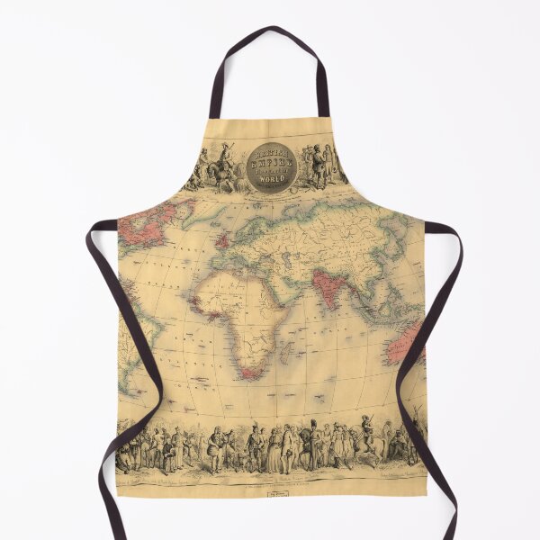 Item preview, British Empire Map -Throughout the World Exhibited in One View. 1850s, Victorian designed and sold by LordRivers.