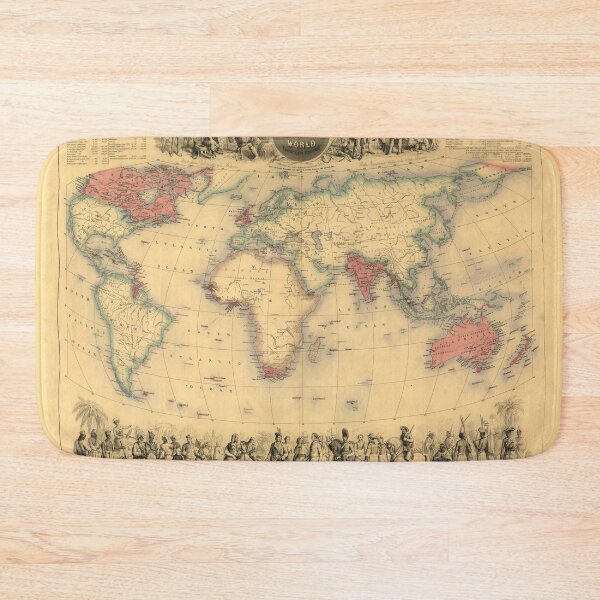 Item preview, British Empire Map -Throughout the World Exhibited in One View. 1850s, Victorian designed and sold by LordRivers.