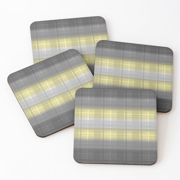 Aperçu de l'œuvre Plaid Demigenre Pride créée et vendue par RayRayViolet.