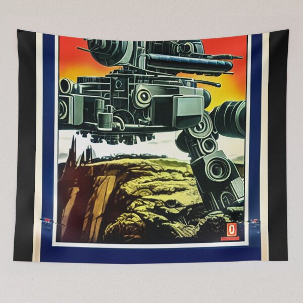 Item preview, Vintage Mech Walker Poster designed and sold by BAYFAIRE.