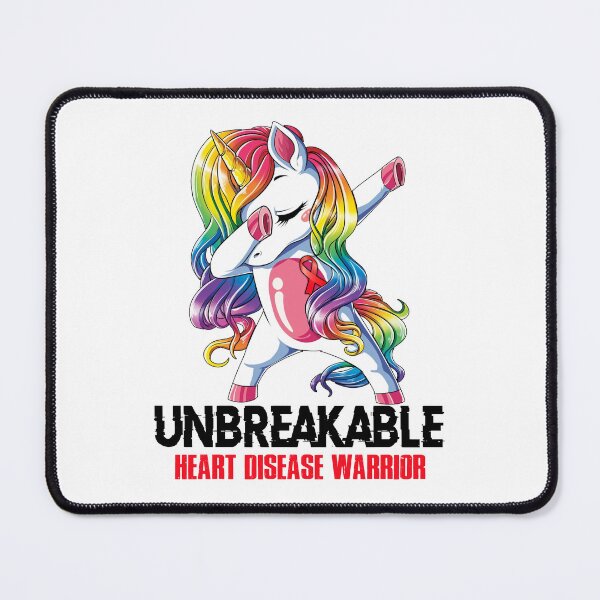 Item preview, Heart Disease Awareness - Unicorn Heart Disease Warrior Ribbon UNBREAKABLE designed and sold by Fernandezf.