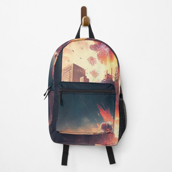 Item preview, Rocket strikes the world, No war style image designed and sold by mrlongfield.
