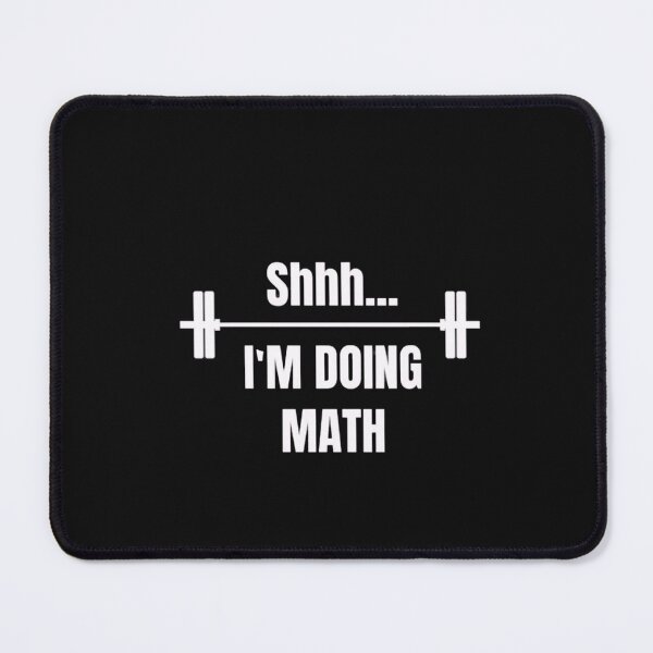 Item preview, Shhh... I'm doing math shirt- weight lifting- Crossfit- working out Unisex and Women's/Laides sizing-T-shirts or Raglan Baseball designed and sold by adilchbanishop.
