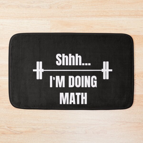 Item preview, Shhh... I'm doing math shirt- weight lifting- Crossfit- working out Unisex and Women's/Laides sizing-T-shirts or Raglan Baseball designed and sold by adilchbanishop.