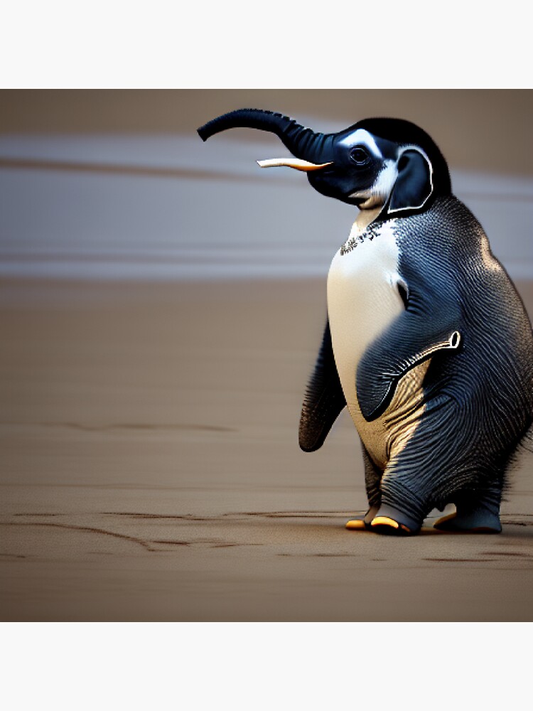 “Elephant Penguin Hybrid” Sticker for Sale by AiArtist01 | Redbubble
