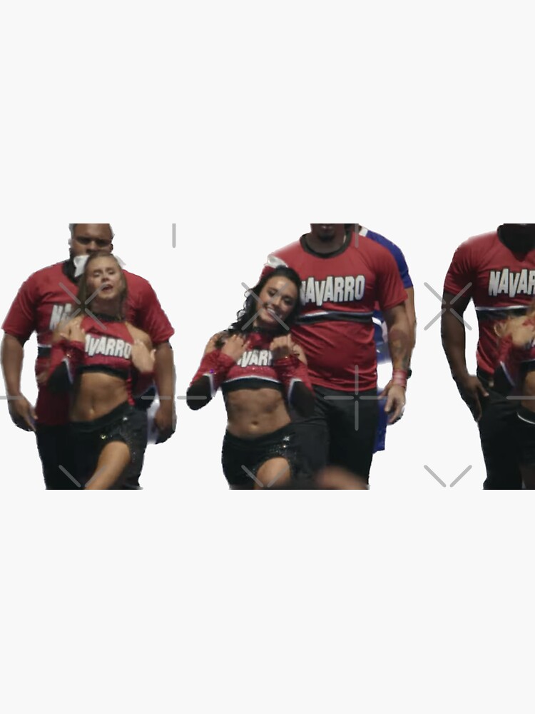 "Maddy Brum and Gillian Rupert Navarro College Cheer" Sticker for Sale