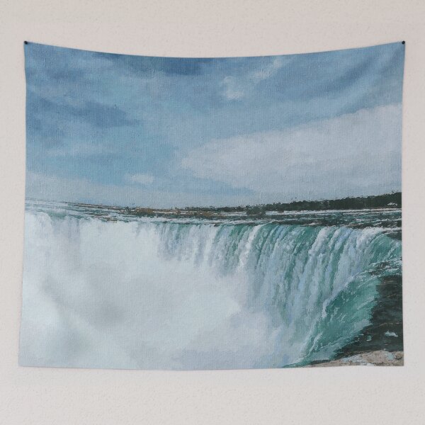 Item preview, Niagara Falls Landscape Oil Paint, Famous Waterfalls, Winter In Niagara Falls  designed and sold by Trendymotion.