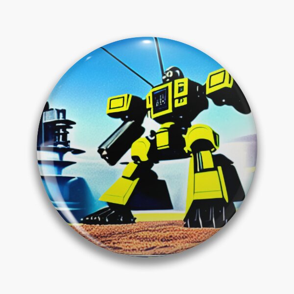 Item preview, Vintage Yellow Mecha 90s Style designed and sold by BAYFAIRE.