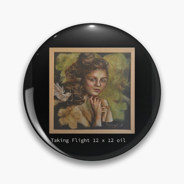Item preview, framed painting of young woman designed and sold by AmandaFineArt.
