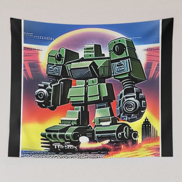 Item preview, Vintage Tank Mecha Poster designed and sold by BAYFAIRE.