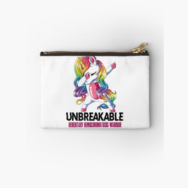 Item preview, Hereditary Hemochromatosis Awareness - Unicorn Hereditary Hemochromatosis Warrior Ribbon UNBREAKABLE designed and sold by Fernandezf.