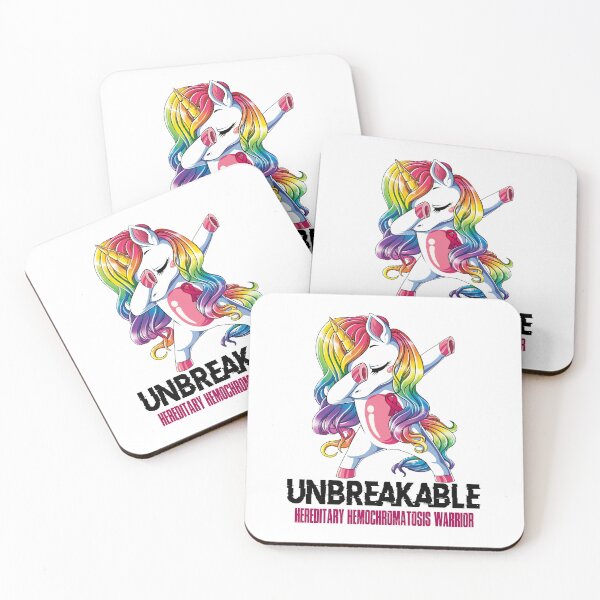 Item preview, Hereditary Hemochromatosis Awareness - Unicorn Hereditary Hemochromatosis Warrior Ribbon UNBREAKABLE designed and sold by Fernandezf.