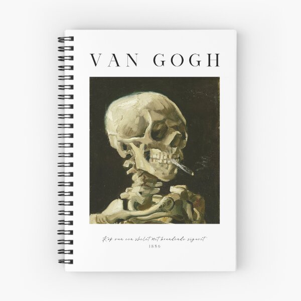 Item preview, Skull of a Skeleton with Burning Cigarette by Van Gogh  designed and sold by evermore-design.