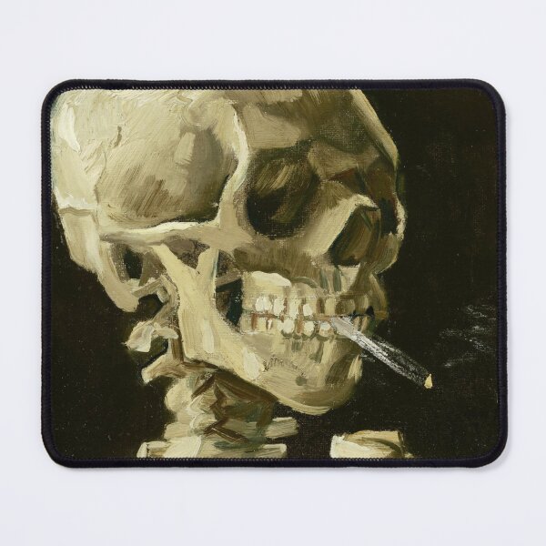 Item preview, Skull of a Skeleton with Burning Cigarette by Van Gogh designed and sold by evermore-design.