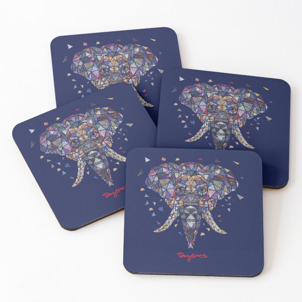 Item preview, Geometric Elephant Art designed and sold by Toby Evans.