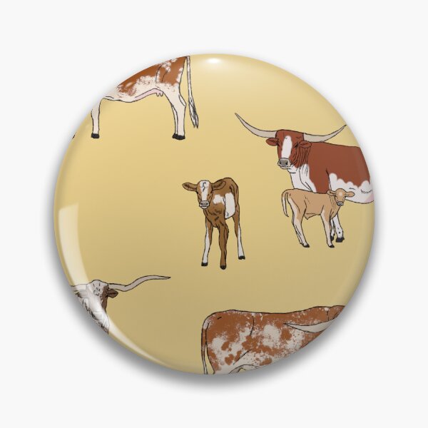 Artikelvorschau, Texas Longhorn-Muster-Gelb entworfen und verkauft von Ashley Gagnon.