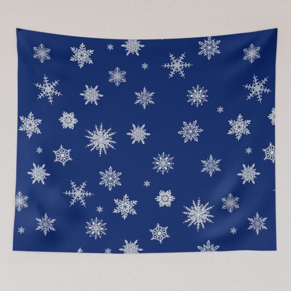 Item preview, Snowflakes on blue background designed and sold by Maria  Singh.