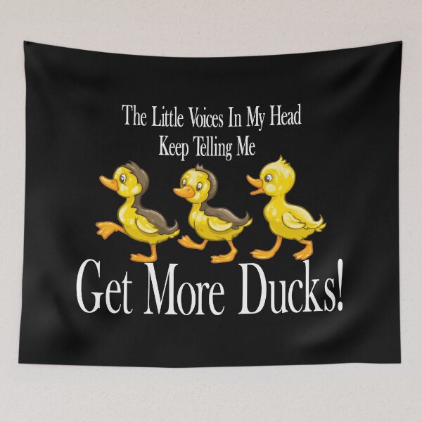 Item preview, The Little Voices In My Head Keep Telling Me Get More Ducks Sweatshirt  designed and sold by CuteHigh01.
