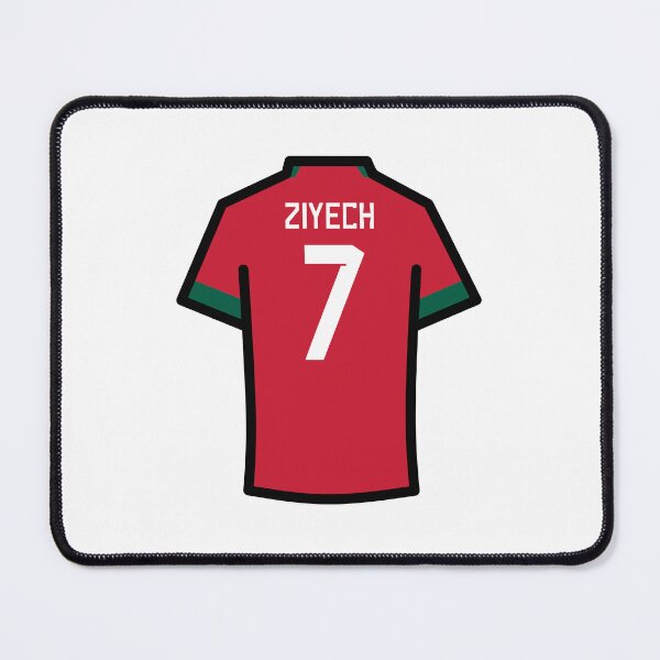 Item preview, Ziyech #7 MOR Red Green 22 Football Jersey designed and sold by Millustgfx.