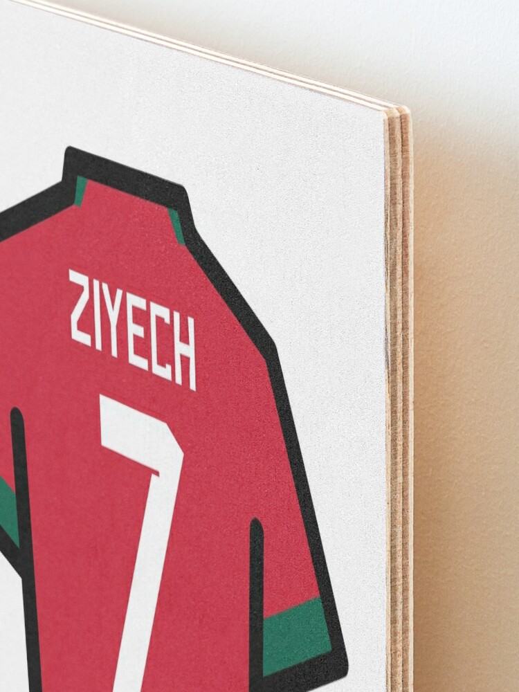 Ziyech #7 MOR Red Green 22 Football Jersey Sticker for Sale by Millustgfx