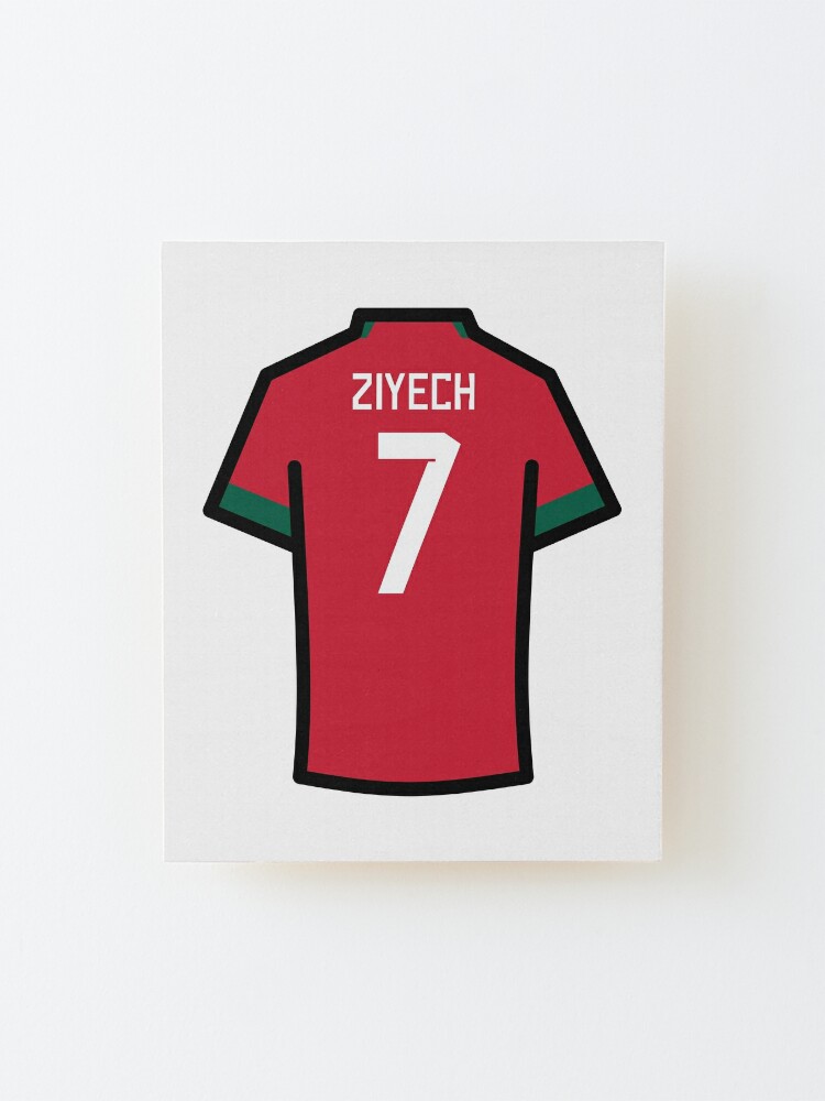 Morocco Soccer #7 Hakim Ziyech World Football Fans Adult and Youth T-Shirt