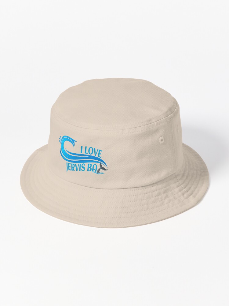 Thumbnail 1 of 6, Bucket Hat, I Love Jervis Bay designed and sold by rainsdesigns.