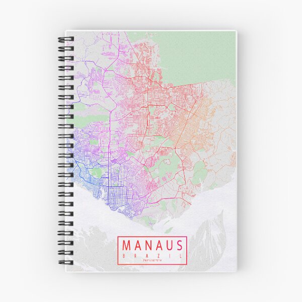 Item preview, Manaus City Map of Amazonas, Brazil - Colorful designed and sold by deMAP.