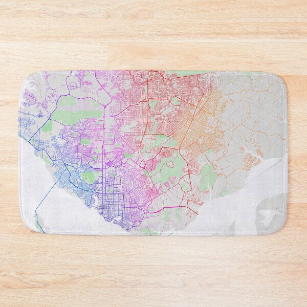 Item preview, Manaus City Map of Amazonas, Brazil - Colorful designed and sold by deMAP.
