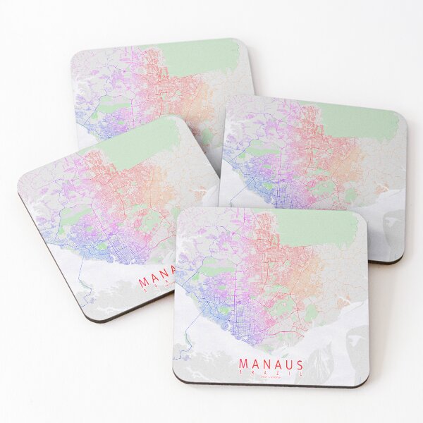 Item preview, Manaus City Map of Amazonas, Brazil - Colorful designed and sold by deMAP.