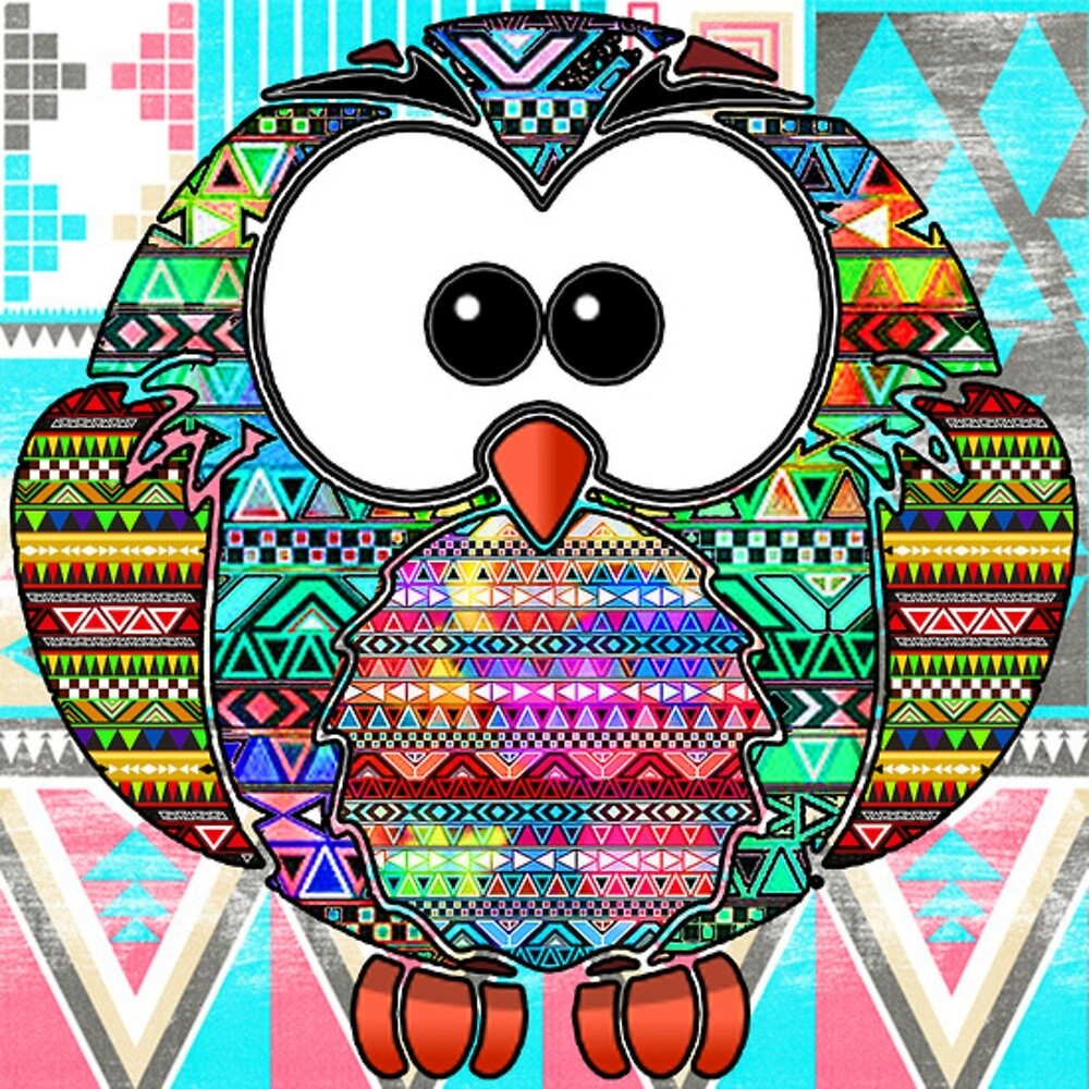 "owl aztec art" by best4gift Redbubble